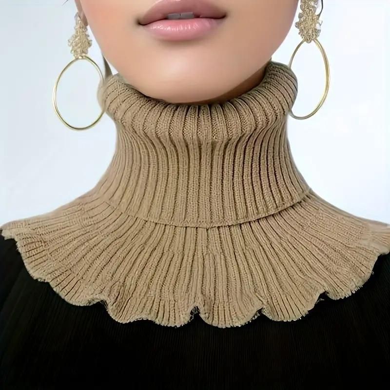 Hand Knitted Winter Collar Neck